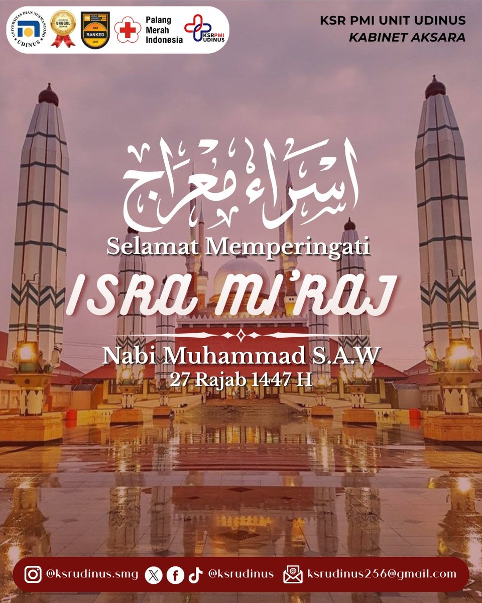 𝒔𝒊𝒂𝒎𝒐 𝒕𝒖𝒕𝒕𝒊 𝒇𝒓𝒂𝒕𝒆𝒍𝒍𝒊!

✨ Isra Mi’raj Nabi Muhammad SAW ✨
Semoga perjalanan suci ini menguatkan iman, memperbaiki akhlak, dan meneguhkan kita dalam menunaikan shalat.
Selamat memperingati Isra Mi’raj 27 Rajab. 🤍