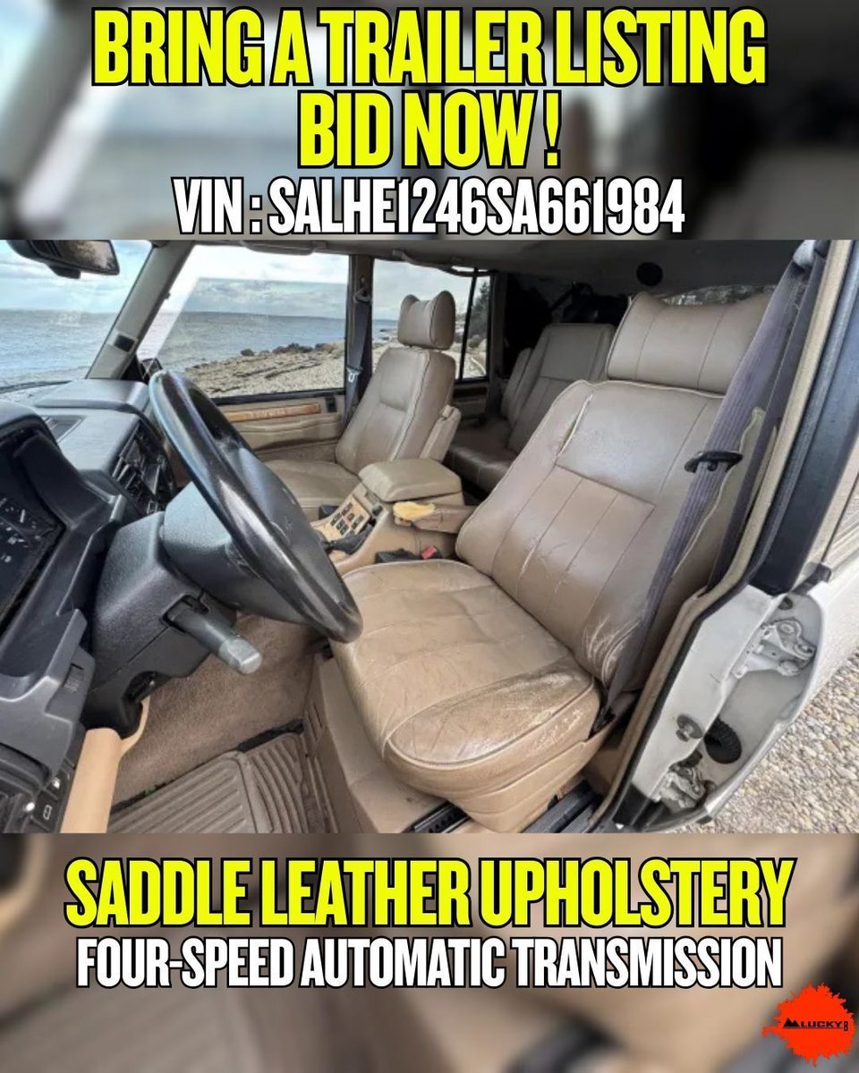 Lucky8OffRoad's tweet image. TODAY’S AUCTION FIND 🪩 BaT Lot #226763

1995 Land Rover Range Rover County Classic. Alpine White over Saddle leather, 3.9L V8, 4-speed auto, dual-range 4x4, ARB bumper, coil spring conversion. 432 watchers.

#AuctionFind #BringATrailer #RangeRoverClassic #LandRover #4x4