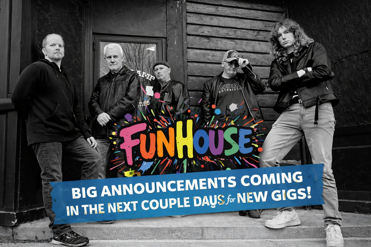 FunHouseIowa's tweet photo. 🚨 BIG NEWS COMING 🚨
New FunHouse gigs dropping in the next couple days! 🎸
Central Iowa — stay tuned 🤘
#FunHouseBand #IowaLiveMusic #ClassicRock #LiveMusic https://t.co/5aJp0w8MeP