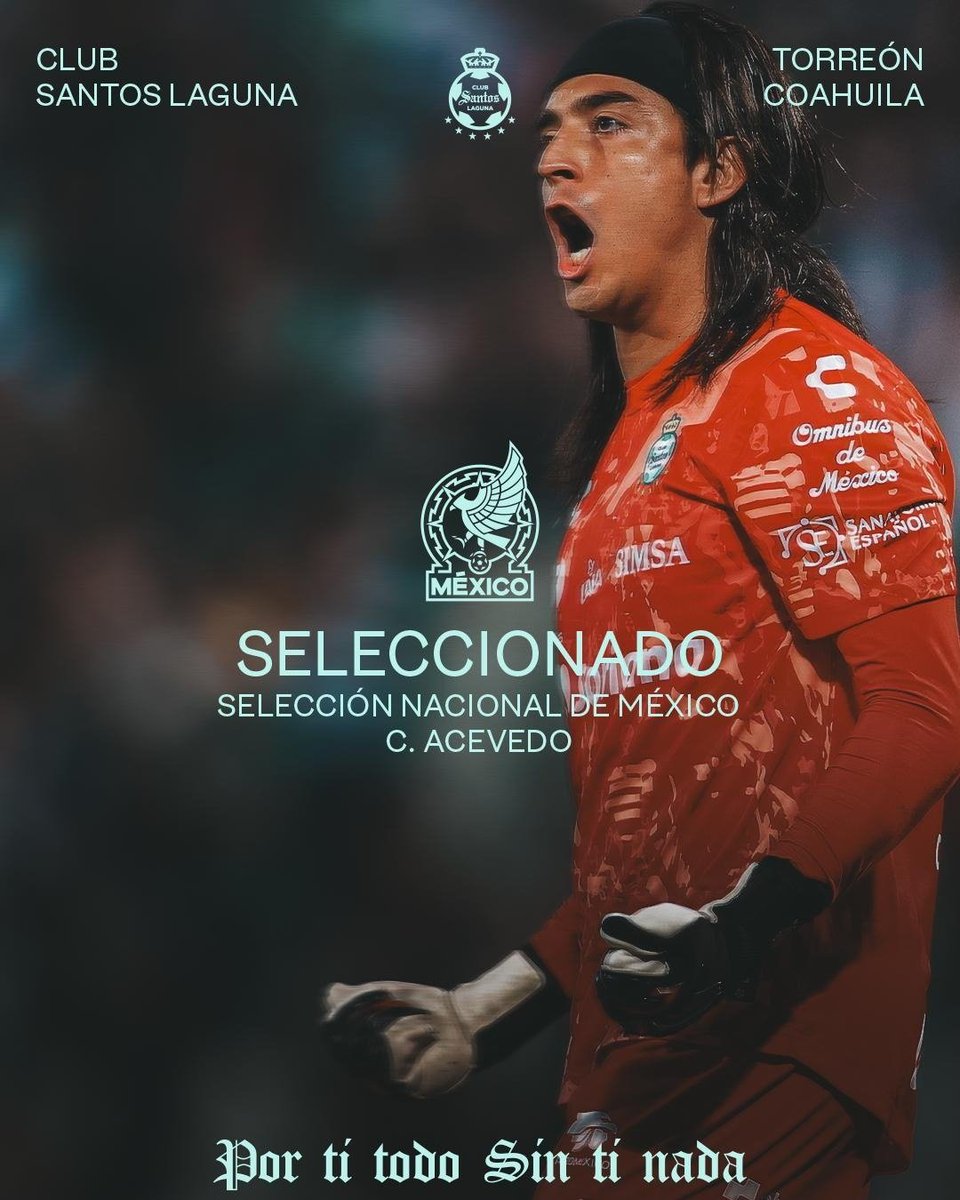 𝗖𝗮𝗿𝗹𝗼𝘀 𝗔𝗰𝗲𝘃𝗲𝗱𝗼 es convocado por <a href="/miseleccionmx/">Selección Nacional</a> para los partidos amistos, ante 𝗣𝗮𝗻𝗮𝗺á 𝘆 𝗕𝗼𝗹𝗶𝘃𝗶𝗮 .

#PasiónPorSantos