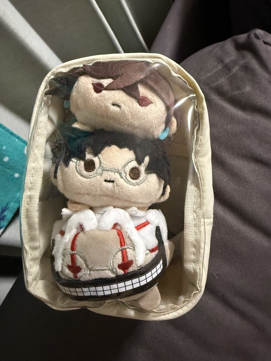 無印のポーチに3人パンパンだけど入る…お出かけできそうだな…
ムギュっ