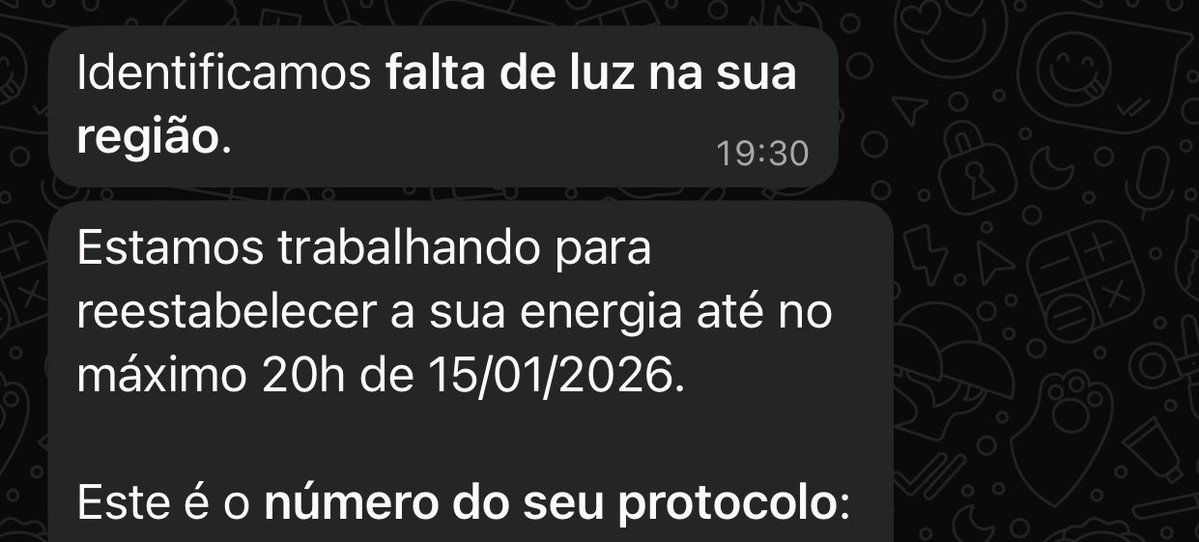 lleol's tweet image. Se eu estou entrando em contato por falta de energia eu sei que está com falta de luz. A previsão era ATÉ NO MÁXIMO 20:00 e são 20:45 e nada, vocês são uma piada de mal gosto @EnelClientesBR @EnelBrasil