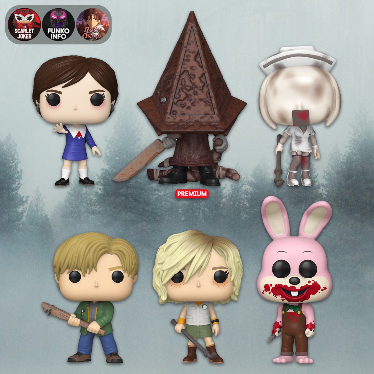 ScarletJokerTWT's tweet image. First looks at new Silent Hill Pops! Available for pre-order on Monday at 9 AM PT!

Entertainment Earth: ee.toys/U48II0
Amazon: amzn.to/4qNRXWP

#Ad #Funko #FunkoPop #SilentHill