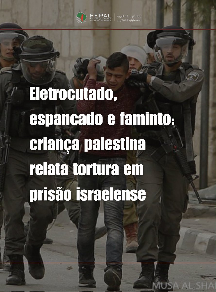 “Eles me eletrocutaram, me espancaram e me deixaram passar fome — depois me obrigaram a imitar sons de animais, apesar de saberem que eu era uma criança”

O Centro Palestino de Defesa dos Prisioneiros documentou um dos relatos mais graves e angustiantes de um menor detido cujo