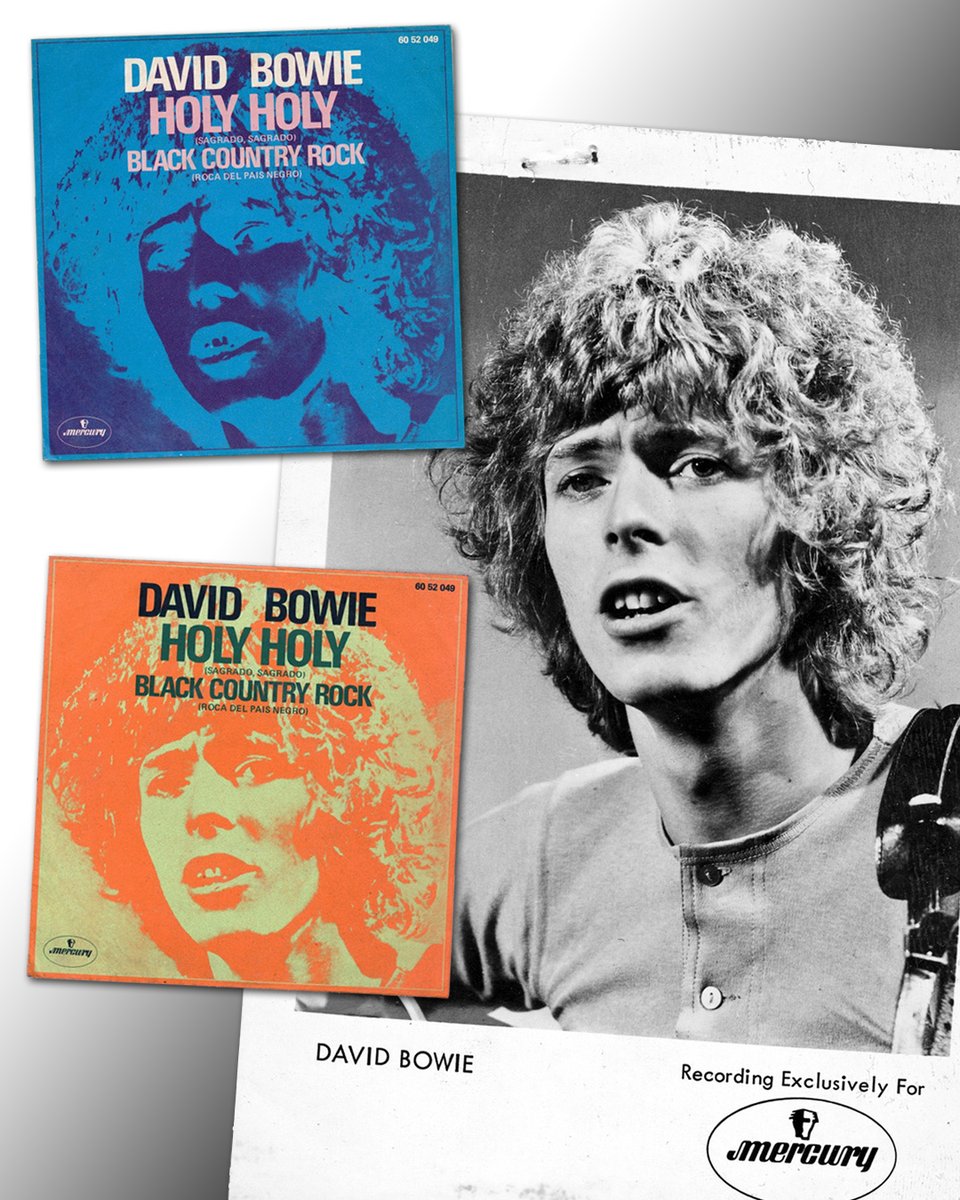 DavidBowieReal's tweet image. HOLY HOLY 45 IS 55

“I don't wanna be angel, Just a little bit evil, I feel a devil in me...”

David Bowie’s Holy Holy was released on this day fifty five years ago (15th January 1971), as the last of the Bowie releases on Mercury. It was clear the label wasn’t really giving the…