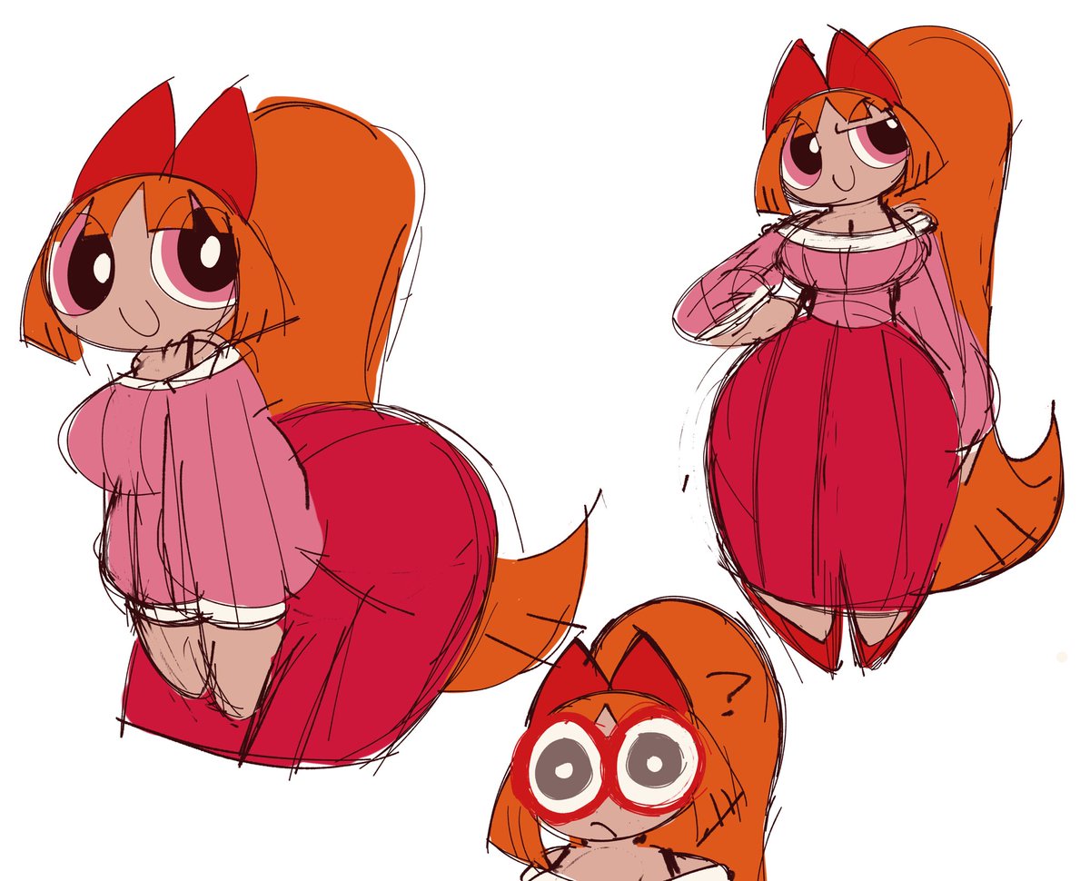SitrusPowerpuff's tweet image. Adulthood PPG design doodles 
#PowerpuffGirls #PPG