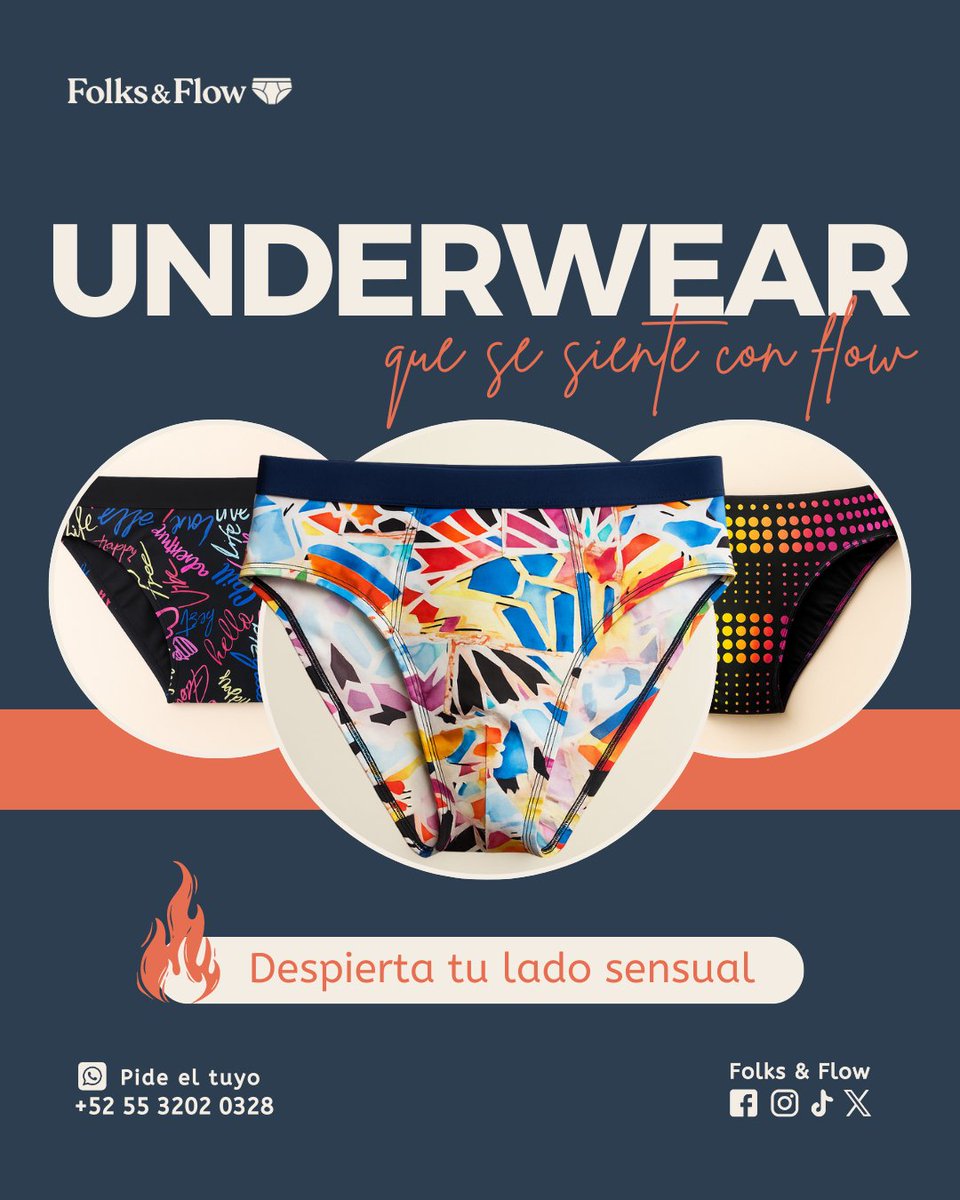 FolksFlow's tweet photo. Underwear que se siente con flow🧬

Diseño y confianza pensados para cuerpos reales. Porque la sensualidad es una actitud que se habita todos los días.

🔥 Consigue el tuyo aquí:
👉 https://t.co/Il85yZolmn

#FolksAndFlow #UnderwearConActitud #OneFlow https://t.co/9dUSAoIa0S
