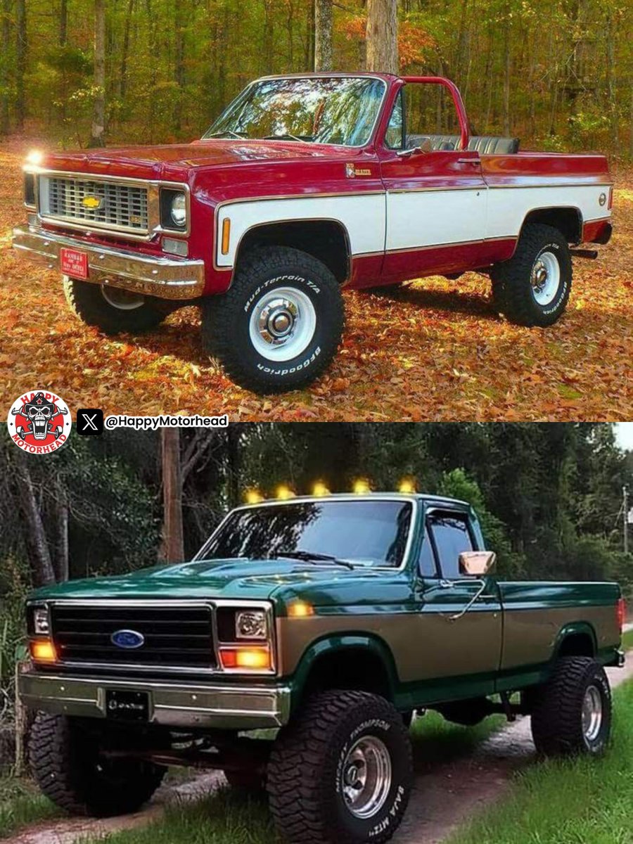 HappyMotorhead's tweet image. Chevrolet K5 Blazer
or
Ford F-series Pickup Truck