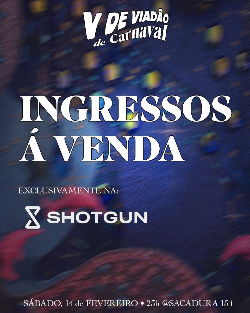 CRUISE WITH ME BABY! 🚢⚓️💘

Vendas abertas para atracar no nosso porto e se banhar no DELÍRIO NAUTICU VDV!  

Dia 14/02 nos encontramos no nosso anual baile de Carnaval com muita musica, amor, dança e sodomia! Corre pra garantir o seu! 🫧

Link nos comentarios!