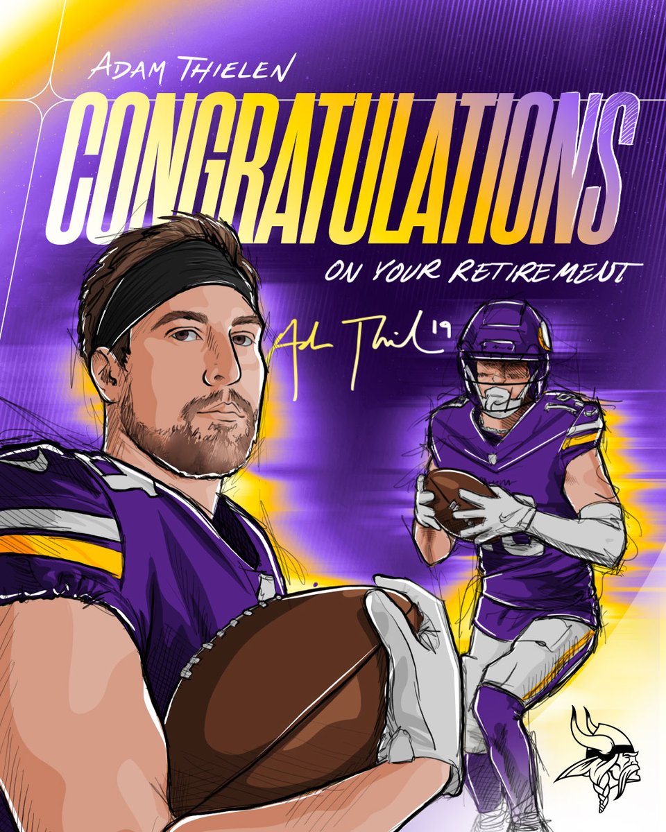 What a remarkable career. Congratulations on your retirement, @athielen19.
We can't wait to celebrate it with you later this offseason.