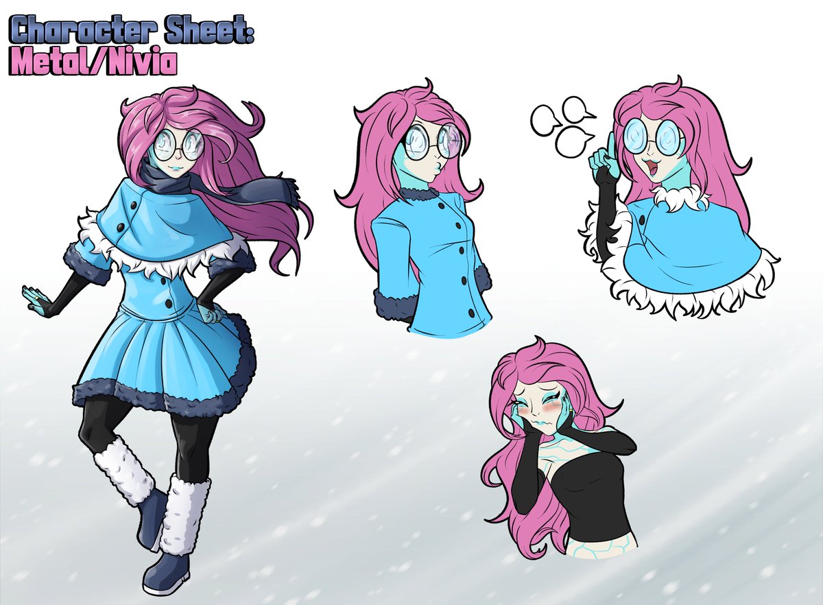 DrawsMetal's tweet image. "Dura como el acero, fría como el metal"

Aquí la referencia actualizada de mi avatar, y con ello ira todo el rebranding para mi canal de YT.

-Una criomante que al parecer es mas cálida de lo que son sus habilidades, las cuales dejan aquellas marcas celestinas en su cuerpo.