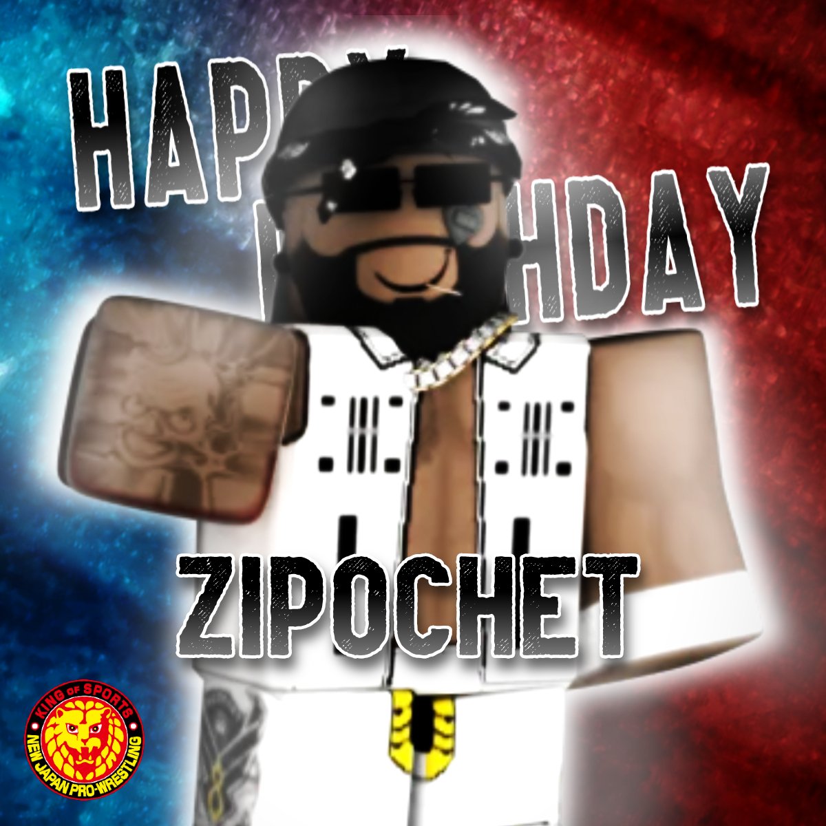 RobloxNjpw's tweet photo. Wish a Happy Birthday to the RETURNING to G1 CLIMAX 4 Block B, #Zipochet! https://t.co/mKxACuO6Cs