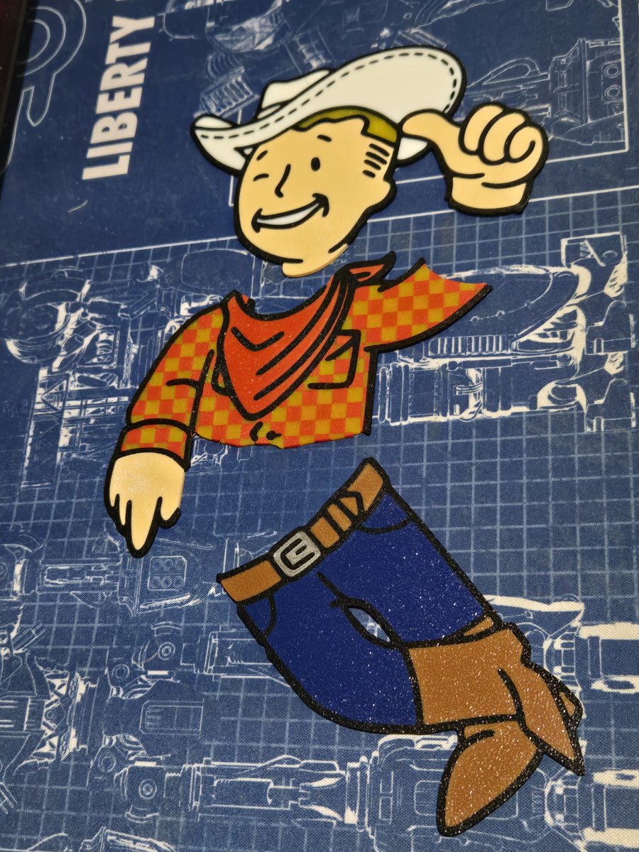 Changed up my neon sign design and turned it into small flat to stick to my fridge. 
#fallout #3dprinting #FalloutNewVegas #LSC42