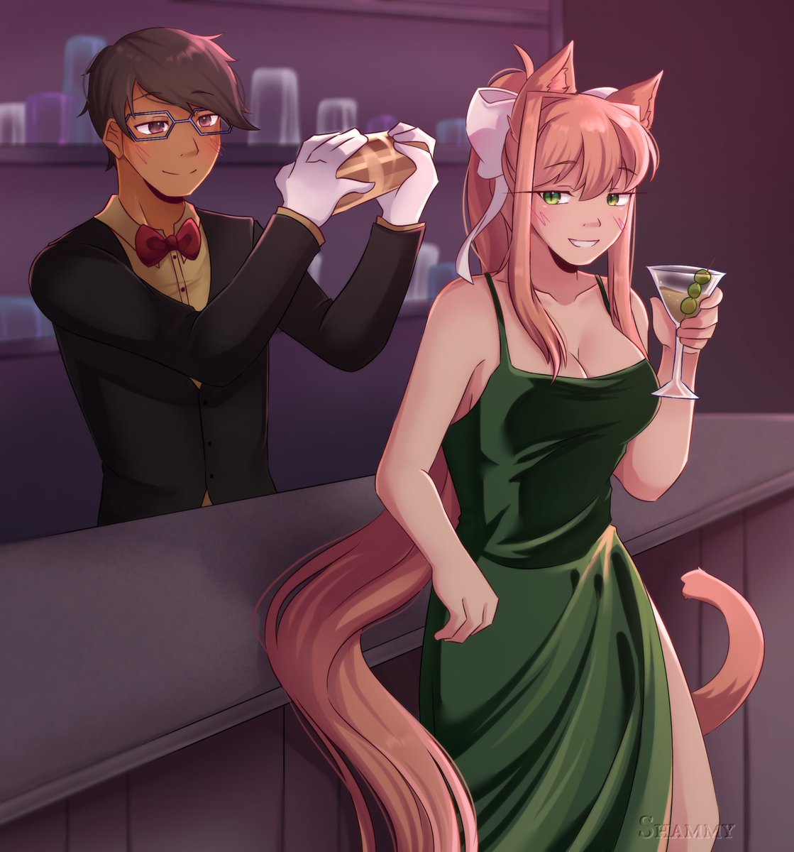 C*mm for @// TheWaffleman101 !! Tysm for trusting me :D #ddlc #DDLCmonika