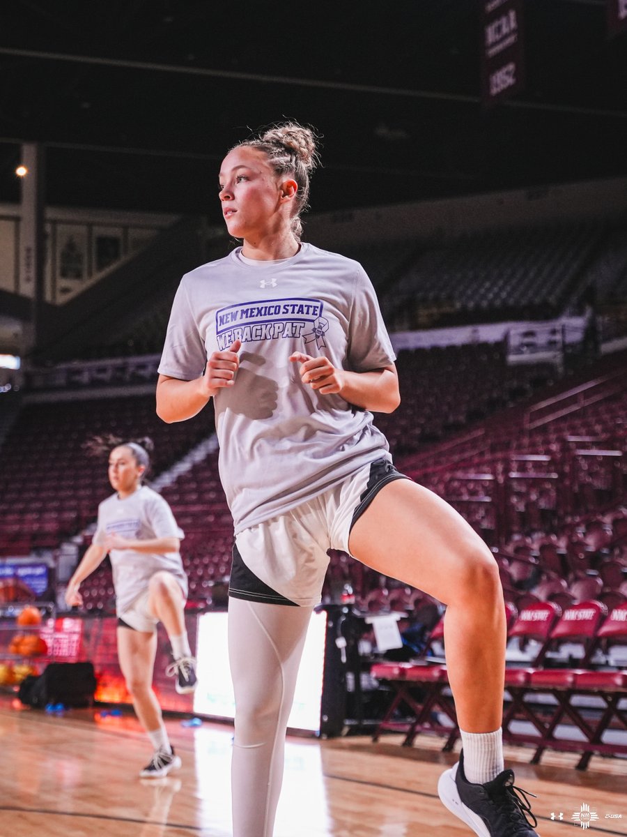 NMStateWBB's tweet photo. In the building! ๐
#AggieUp | #BigBELIEF | #WeBackPat https://t.co/EDBNK3aS1S