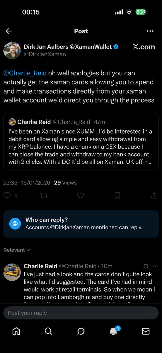 Charlie_Reid's tweet photo. @WietseWind @HashTheoryBro @XamanWallet These are getting scary. Profile checks out. 15k legit followers. Then a DM asking me to sign a dodgy transaction 🚩 

Remember folks, in app support only! https://t.co/phVdA1CQAT