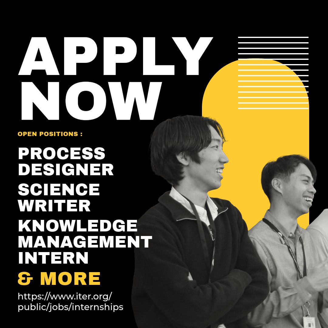 ITERインターン2026募集中】過去の参加者は研究者、外資、外務省、ITER職員など多方面で活躍中。 日本の高校生も参加へ！  世界で挑戦するチャンス🌍 ITERで会いましょう。