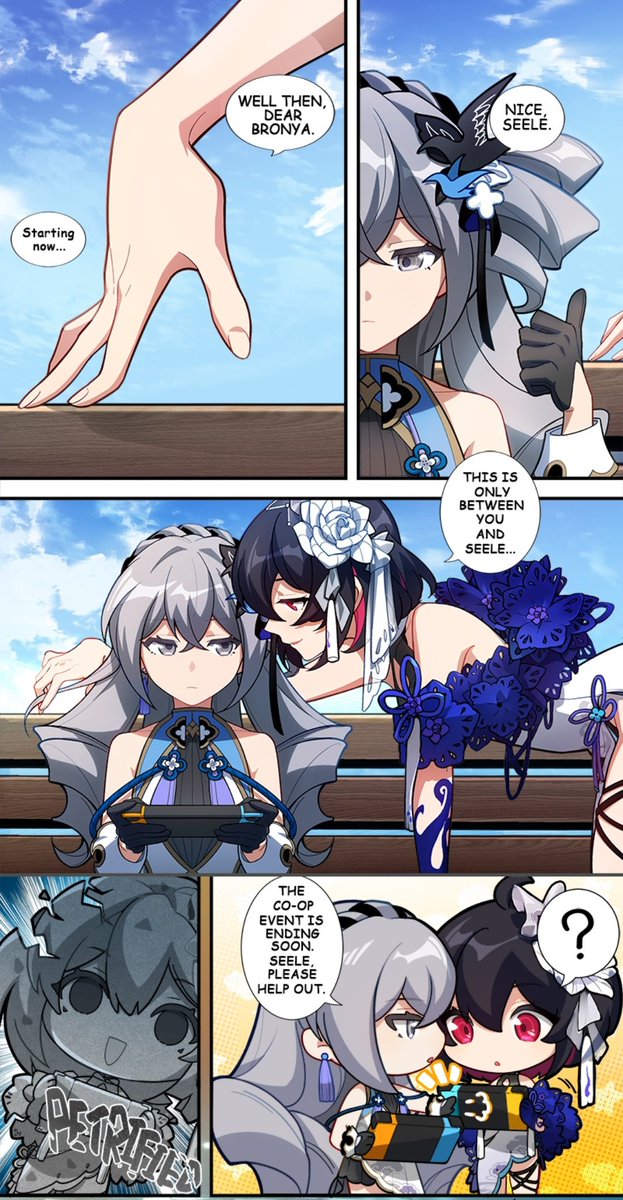 isutori_game's tweet image. personally my fav is when seele tried to pull one on bronya