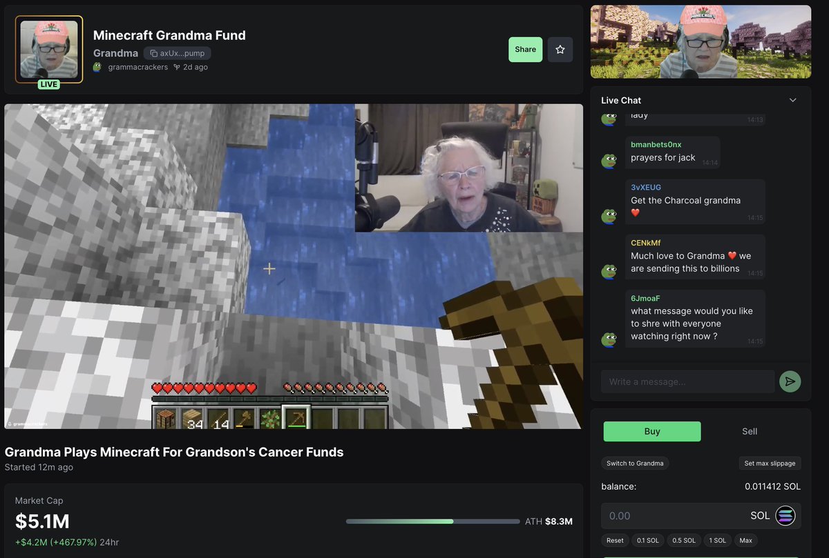 hawaiicuz's tweet image. $Grandma is LIVE on @Pumpfun JOIN US!
pump.fun/coin/axUxN2q4A…