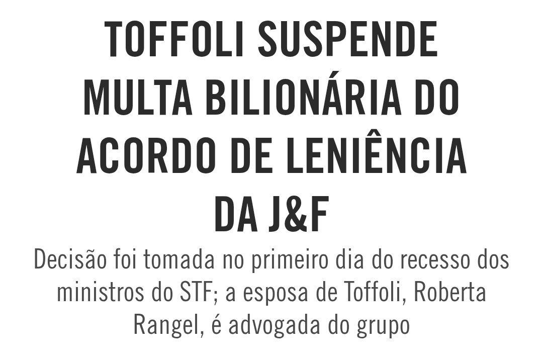 Com o adicional da esposa dele fazer parte da equipe jurídica da J&amp;F.