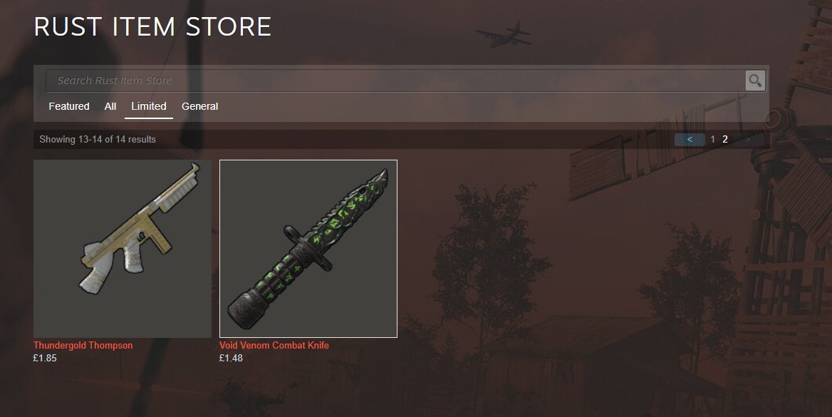 The Rust Store has rotated for January 15 (16) 2026.
#Rust #Playrust #Rustskins
I'll be streaming RIGHT NOW to showcase the skins:
twitch.tv/hedgesn
It's a sort of Complete The Sets (ALL SKINS MARKETABLE FRIDAY - No Abnormals)