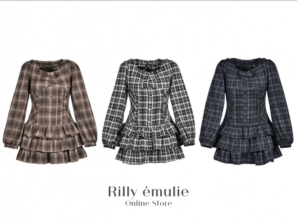 𝒞𝑜𝓂𝒾𝓃𝑔 𝒮𝑜𝑜𝓃…♡ Frill Tiered Mini Onepiece color : Brown