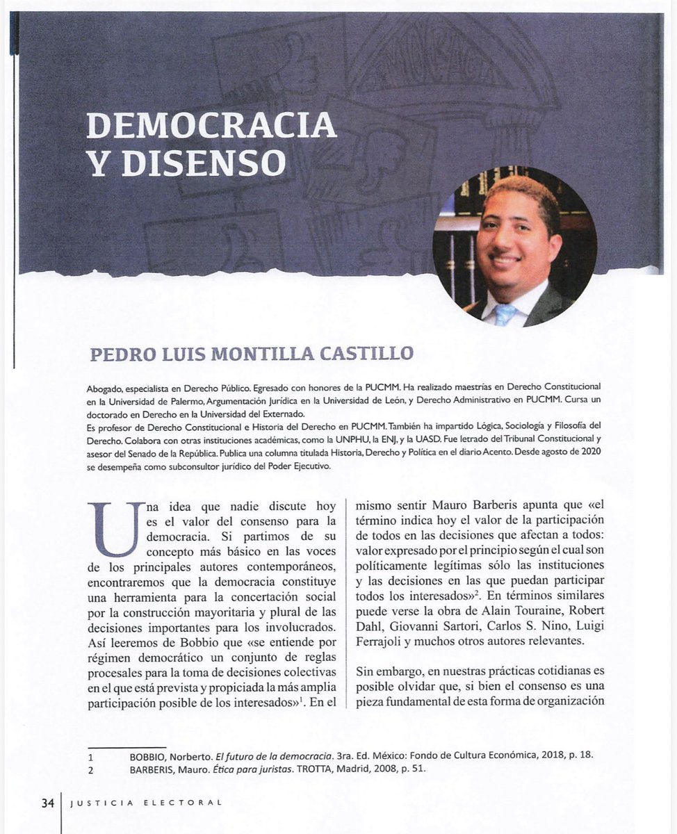Hoy se publicó el más reciente número de la revista del TSE.
En esta edición abordo el valor del disenso en la democracia y mi preocupación por algunas de nuestras prácticas sociales que parecen minimizarlo.
Mi gratitud al TSE y en especial al Mag. <a href="/PPYermenosF/">Pedro P. Yermenos Forastieri</a>.