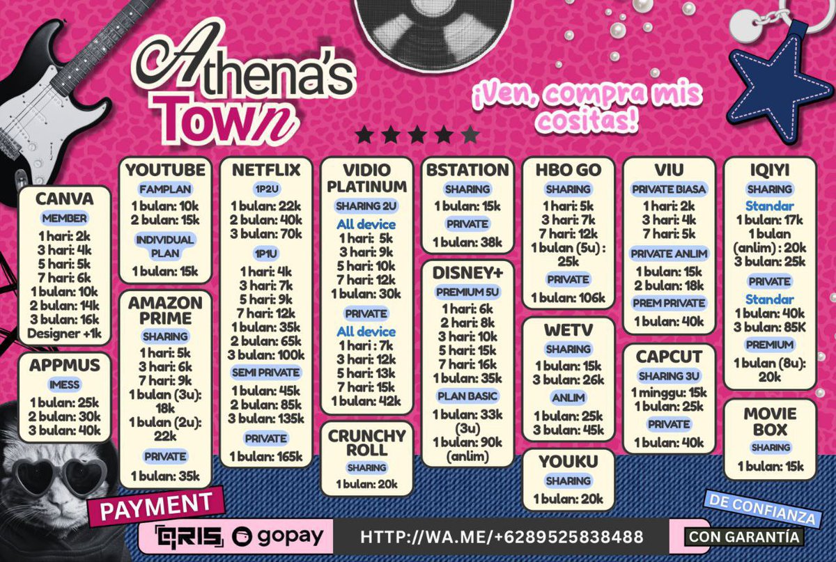 groatto's tweet image. YUK WTB JUAL AKUN HARIAN PREMIUM BULANAN WTS SEWA // SATSET GARANSI MURAH LANGGANAN

🍅 : wa.me/6289525838488

NETFLIX CANVA VIU IQIYI DISNEY —  MOVIEBOX CRUNCHYROLL HBO MAX GO AMAZON PRIME VIDEO APPMUS / YOUTUBE YOUKU CAPCUT BSTATION VIDIO WETV

#zonajajan #zonauang
tujeiw