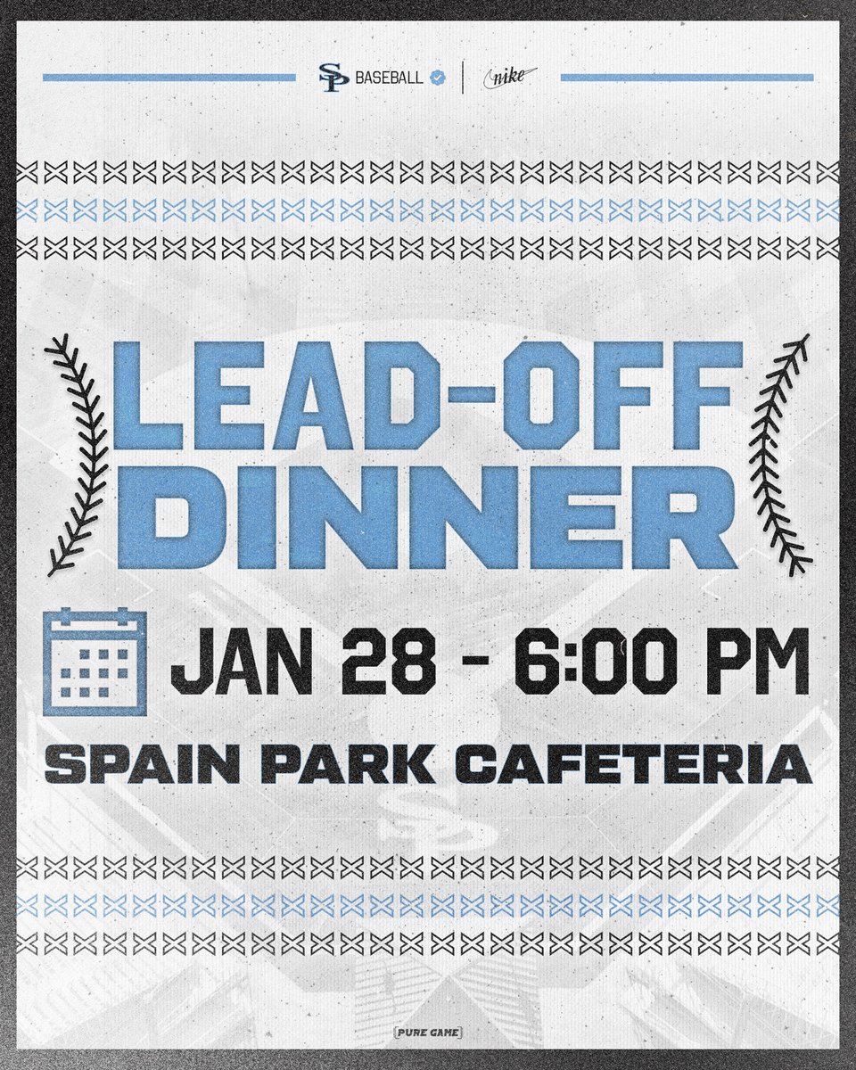 spjagbaseball's tweet photo. 🗓️ Mark your calendars for our upcoming Field Work Day and Lead-Off Dinner!  ✔️Parents make sure you sign up for work day! https://t.co/RTDsEdodmM