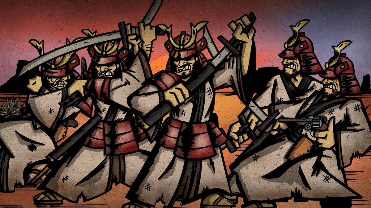 In our next big leg of development, your cowpokes will be facing their toughest obstacle yet. The Blademaster, a samurai and lone survivor of a shipwreck harboring the Japanese ambassador, ravages the wild west with a massive language barrier and a rage driving him to madness