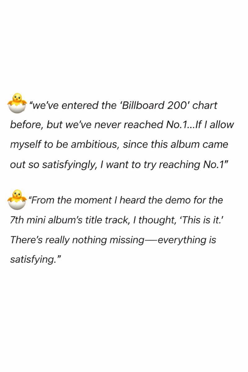 Puma24Girl's tweet image. NI-KI said his ambition goal with this album is to enter billboard top.1 ! 🥺🥺

🐣:“we’ve entered the ‘Billboard 200’ chart before, but we’ve never reached No.1…If I allow myself to be ambitious, since this album came out so satisfyingly, I want to try reaching No.1…”