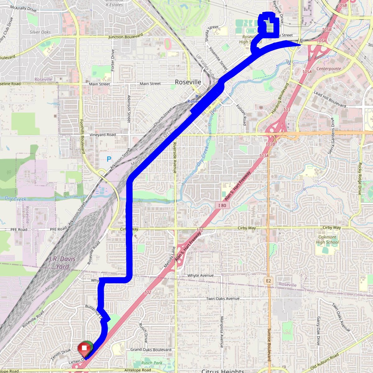 Bike trip with B.iCycle finished: 10.8 mi; 00:58:55; 11.4: 20.0; 611 ft; L3
