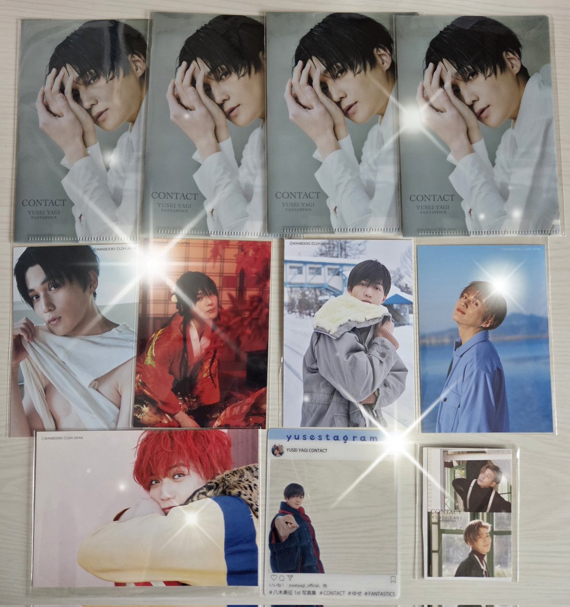 uBYKQHX7XW54127's tweet image. ファンタメンバーの写真集が賑わって来たので
ゆせさんの1st写真集
『#CONTACT 』のカバーと特典を整理

1と2カバー
ゆせそたカバーはそた本にゆせさんの体が半分入ってたらそた本も買うよね

3はセブン限定特典で2冊入るケース
書店限定特典が「９か所」も有った
2ndもドキドキ楽しみ😍💓
#八木勇征