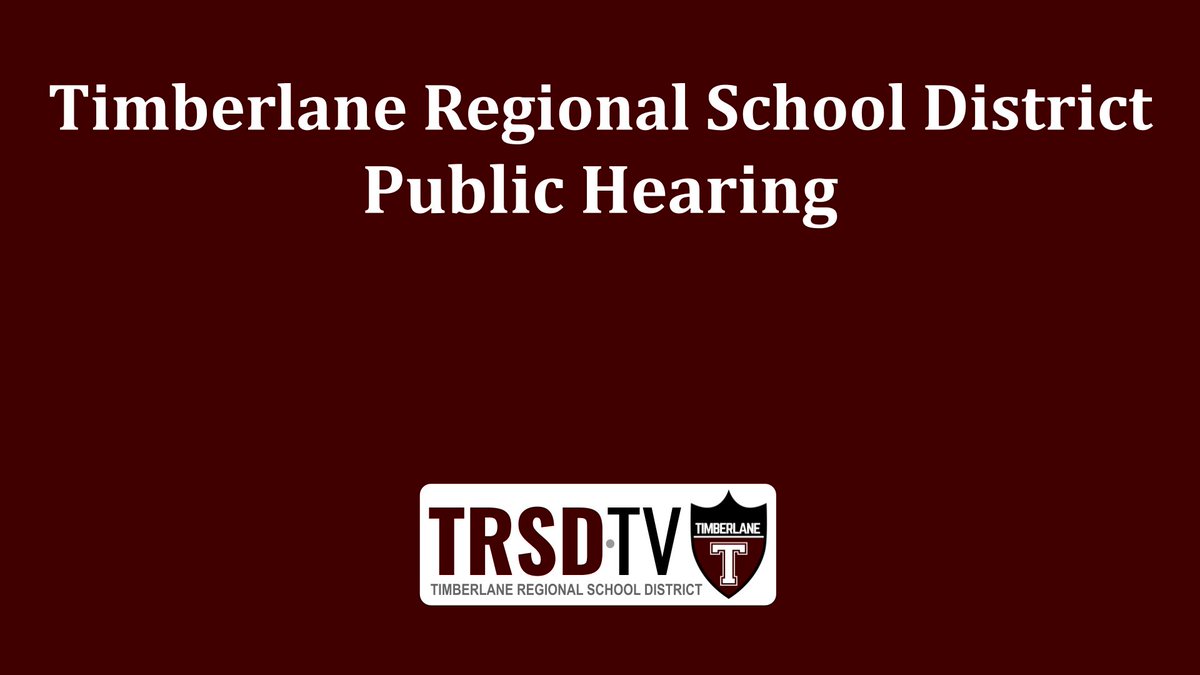 NOTICE: Tonight's Public Hearing is live at Vimeo.com/TRSD and buff.ly/tUhY3op .  
Meeting is also on local cable channels 6/22.