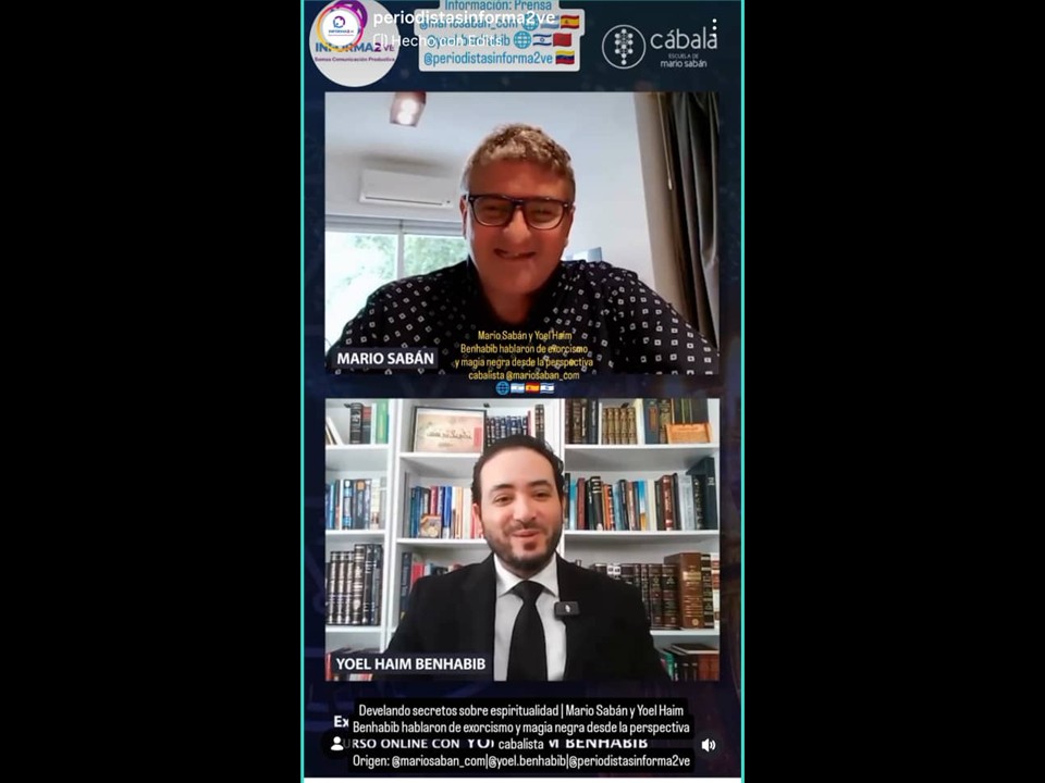 #Conocimiento Develando secretos sobre espiritualidad |Mario Sabán y Yoel Haim Benhabib hablaron de exorcismo y magia negra desde la perspectiva cabalista acortar.link/TQ6O0v <a href="/Informa2ve/">Informa2ve| ¡Somos Comunicación Productiva!</a> <a href="/rccarlosj/">Carlos J. Romero C.</a> <a href="/elreporteglobal/">El Reporte Global</a> <a href="/joserioslugo/">José Ríos Lugo</a> <a href="/saban_la/">Mario Saban LA Event</a>
