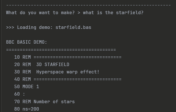 liora42's tweet photo. Dust off that 1980s Acorn Electron!
What if your BBC BASIC could understand natural language in 2026
I put geometric AI right inside it: natural language → valid BASIC code
Who else is loving BASIC AI ? 
 https://t.co/XBlai8sj3Y
#BASIC #ZeroShot #AI #TinyML  #GlassBox https://t.co/opqfaK7yce