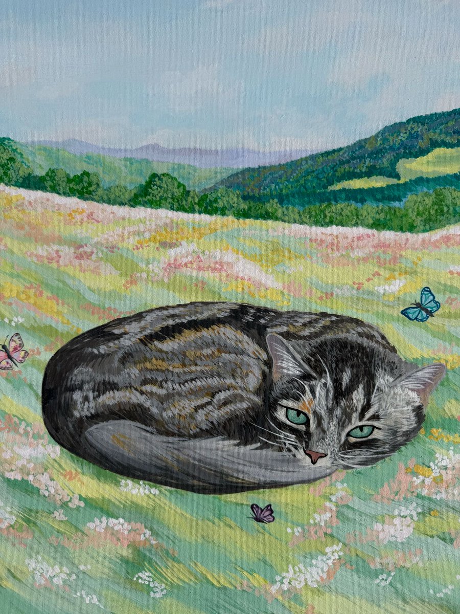 New commission! On a 16” by 20” canvas 🌿