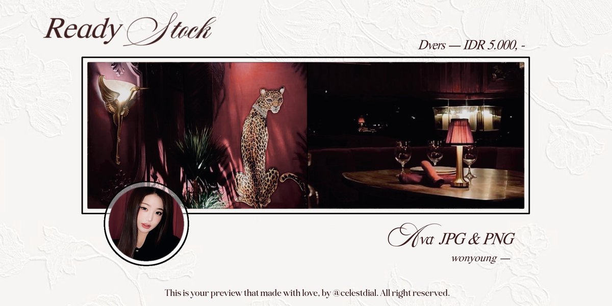 celestdial's tweet image. Help repost? Thank you, Love. 

Wonyoung Layout collection freshly released with 8 designs — avatars in JPNG. Hit my direct message via X or telegram to grab yours! ♥︎ 

#zonauang