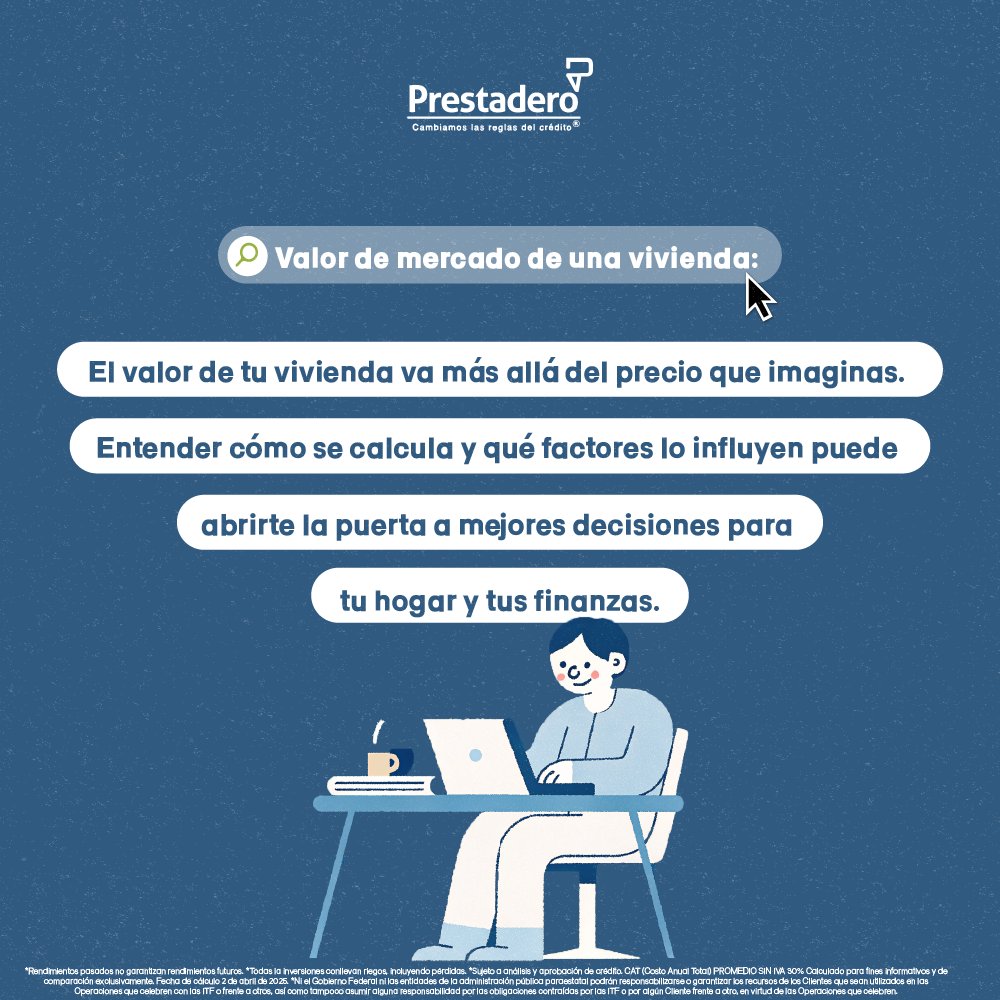 Te contamos cómo conocer el valor de mercado de una propiedad y cómo usarlo para impulsar proyectos relacionados con tu casa de forma inteligente 👉🏻 blog.prestadero.com/valor-de-merca…