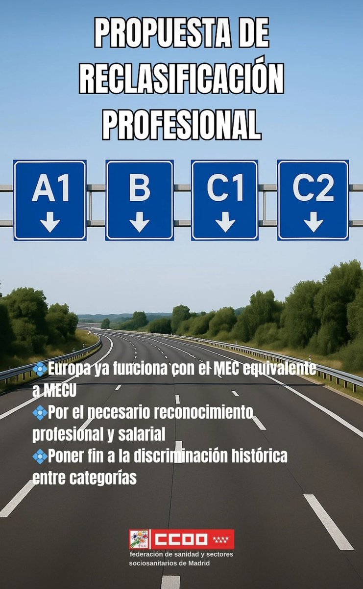 JuanccooH's tweet photo. #BuenosDias #FelizViernes. A las puertas de un nuevo #FinDeSemana

#CCOO siempre luchando por la justa #Reclasificacion de todas las categorías 

🔴 Reconocimiento #profesional y salarial
🔴Fin a discriminación histórica 
🔴 Equivalencia con #Europa

#CCOOntigo https://t.co/gWtW6CLfEc