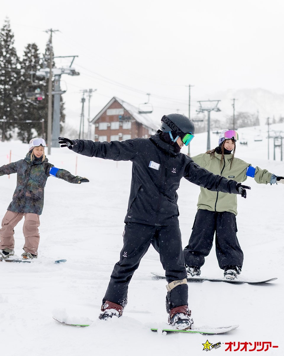 人生初スノボ🏂まずは初心者スクールに入って基本をしっかりと教えてもらうのが上達への近道です🏂