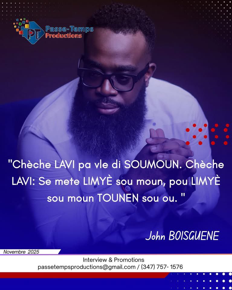 Chèche LAVI pa vle di SOUMOUN. Chèche
LAVI: Se mete LIMYÈ sou moun, pou LIMYÈ sou moun TOUNEN sou ou. #TEKTEK