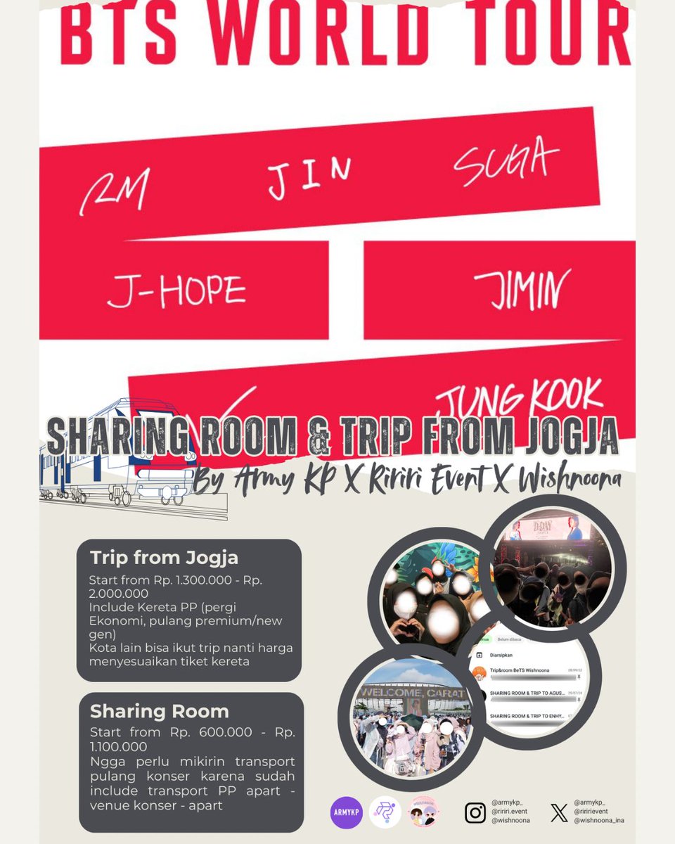 Ririri Event || SHARING ROOM BTS WORLD TOUR IN JKT tweet media