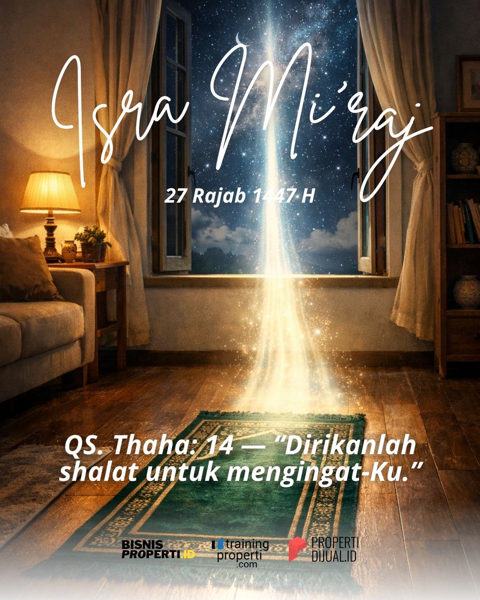 Selamat memperingati Isra Mi’raj Nabi Muhammad  #IsraMiraj #PerintahShalat #CahayaSujud #IslamRahmatan #PengingatLangit