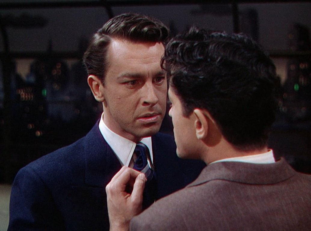 oldhllywoods's tweet image. john gall and farley granger in “rope” (1948)