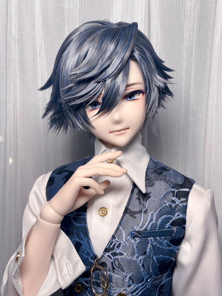 芸術品レベルのウィッグが届いた（；_；）
推しが...目の前に現れたよ😭😭😭
 #うちのこかわいい  #うたプリドール部  #エデンアイ