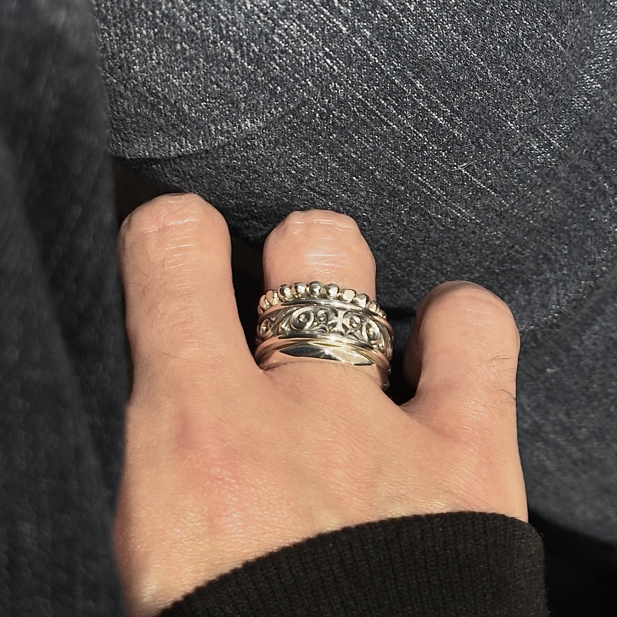 フローラルデザインリング