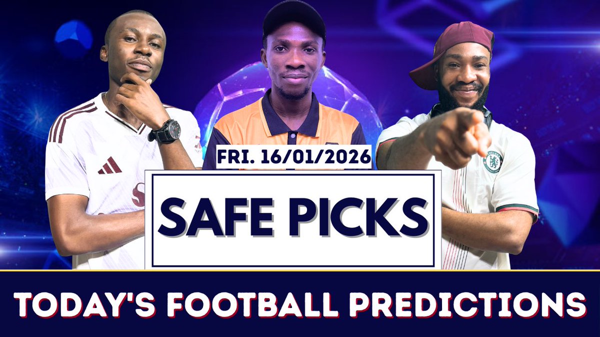 predictfutbol01's tweet image. SAFE 5 ODDS FOR TODAY HAS BEEN POSTED ON OUR YOUTUBE CHANNEL 
👉 youtu.be/sninqIq880k?si…

📌 DON'T MISS IT