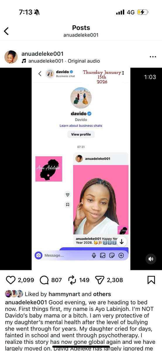 dammiedammie35's tweet image. Omoh,  the alleged Davido baby mama don drop her own side too sha