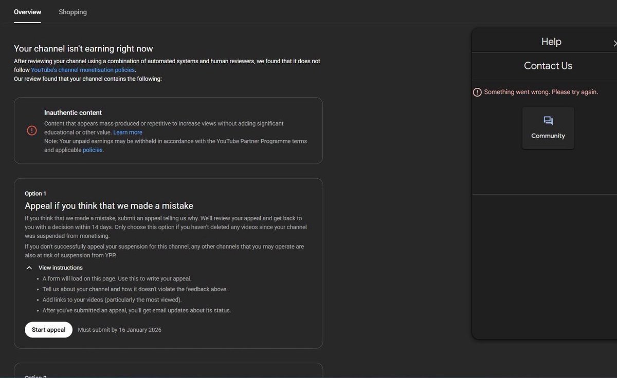 cccccccccc85248's tweet photo. @TeamYouTube fix this issue https://t.co/xGZ2MeBnZb